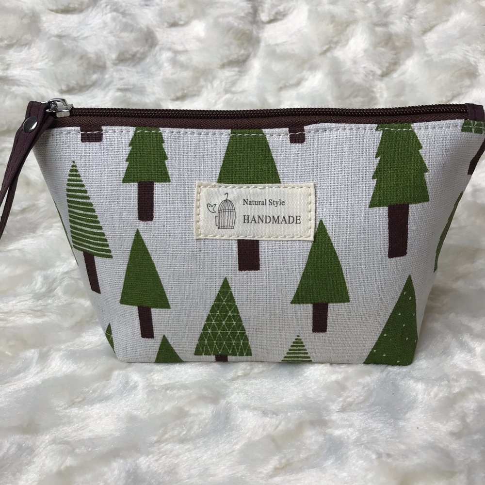 NATURAL STYLE HANDMADE TREES COSMETIC BAG - Picture 5 of 8
